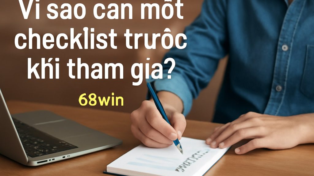 Vì sao cần một checklist trước khi tham gia? Minh họa: Vì sao cần một checklist trước khi tham gia?