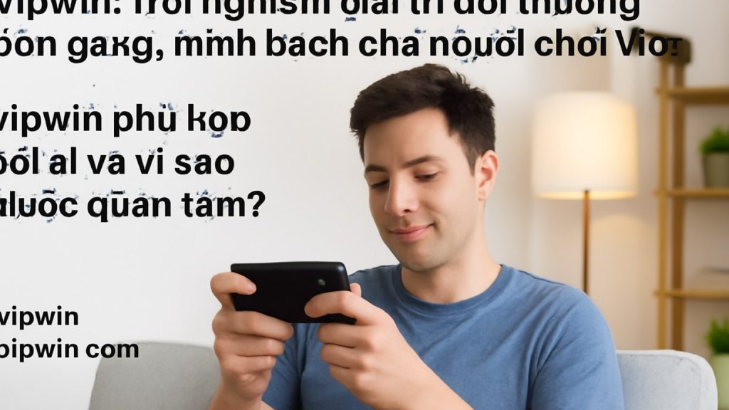 Vipwin: Trải nghiệm giải trí đổi thưởng gọn gàng, minh bạch cho người chơi Việt
